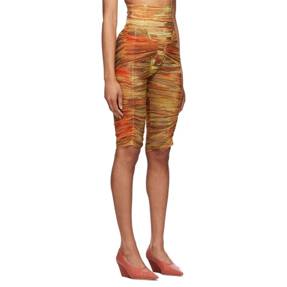 Charlotte Knowles Pulp Shorts in Hard Stripes Red - Picture 4 of 12